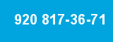 920 817-36-71 920 817-36-71